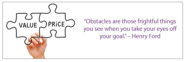 Obstacles are those frightful things you see when you take your eyes off your goal. -Henry Ford
